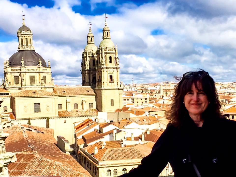 Picture of Dr. Ana Afzali on the roof of the Cathedral of Salamanca.